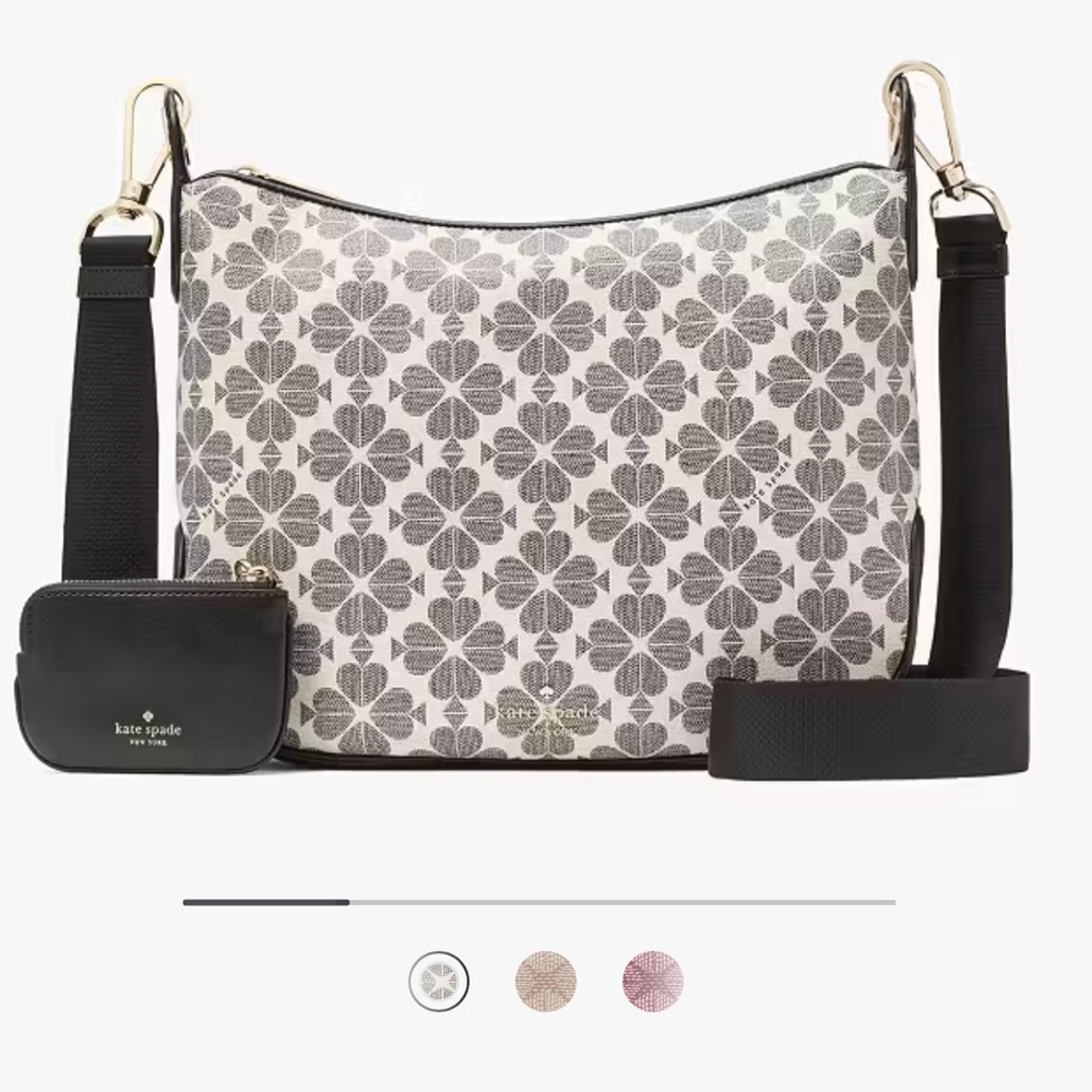 Kate Spade Black and White Crossbody Bag